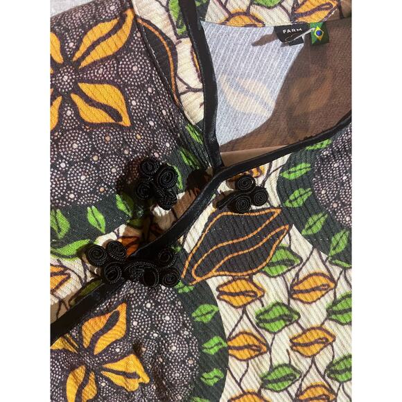 FARM Rio Green & Yellow Printed Mini Dress - Picture 7 of 15